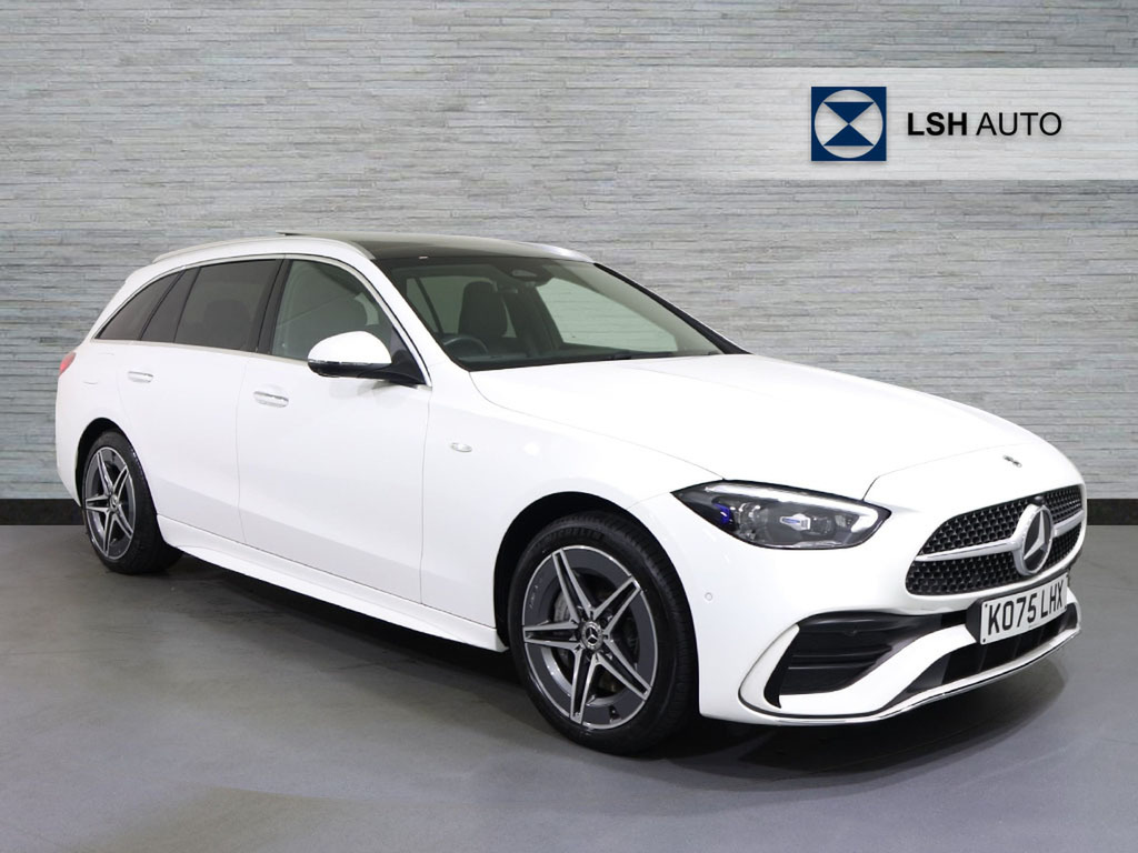 Mercedes-Benz C Class C300e Amg Line Premium Plus 9G-tronic White