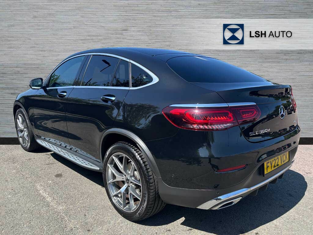 Mercedes-Benz GLC Class Glc 300D 4Matic Amg Line Premium Plus Coupe 9G FY22VCK Black #2