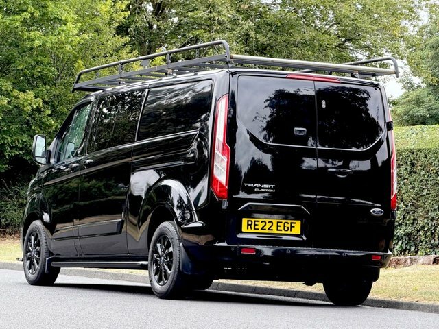 Ford Transit Custom 2.0 300 Ecoblue Limited Crew Van Double Cab Di RE22EGF Black #4