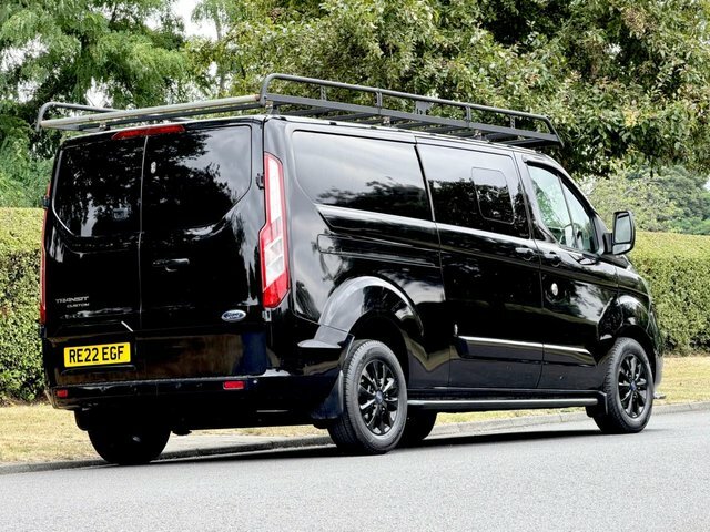 Ford Transit Custom 2.0 300 Ecoblue Limited Crew Van Double Cab Di RE22EGF Black #6