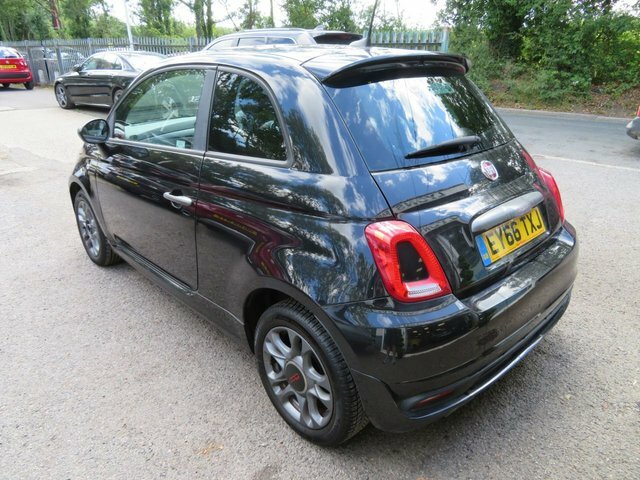 Fiat 500 2017 1.2 S Hatchback Euro 6 Ss Black #4