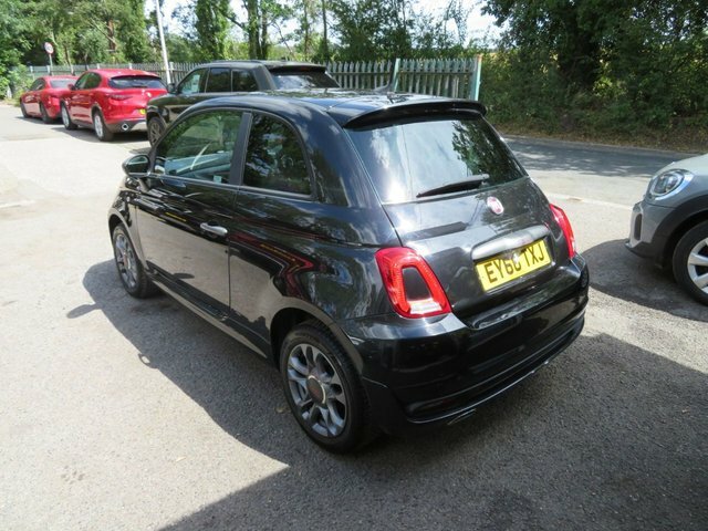 Fiat 500 2017 1.2 S Hatchback Euro 6 Ss EY66TXJ Black #4