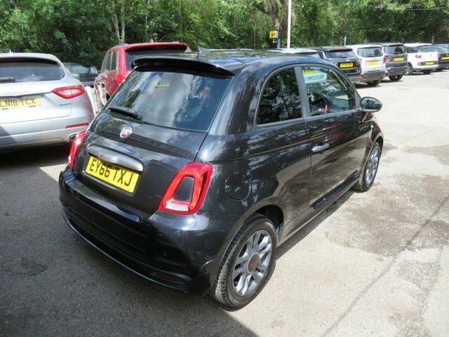 Fiat 500 2017 1.2 S Hatchback Euro 6 Ss EY66TXJ Black #2