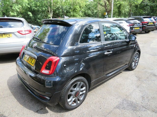 Fiat 500 2017 1.2 S Hatchback Euro 6 Ss Black #2
