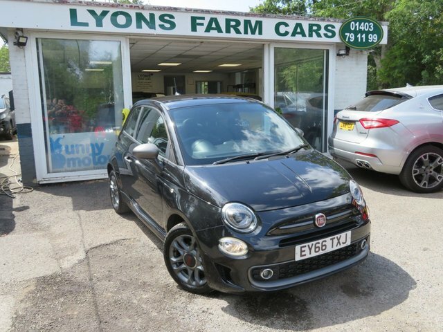 Fiat 500 2017 1.2 S Hatchback Euro 6 Ss EY66TXJ Black