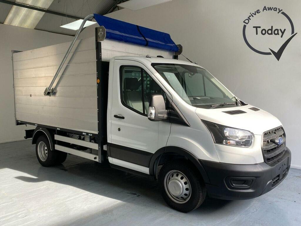 Ford Transit Custom 2.0 350 Ecoblue Hd Leader Chassis Cab M White