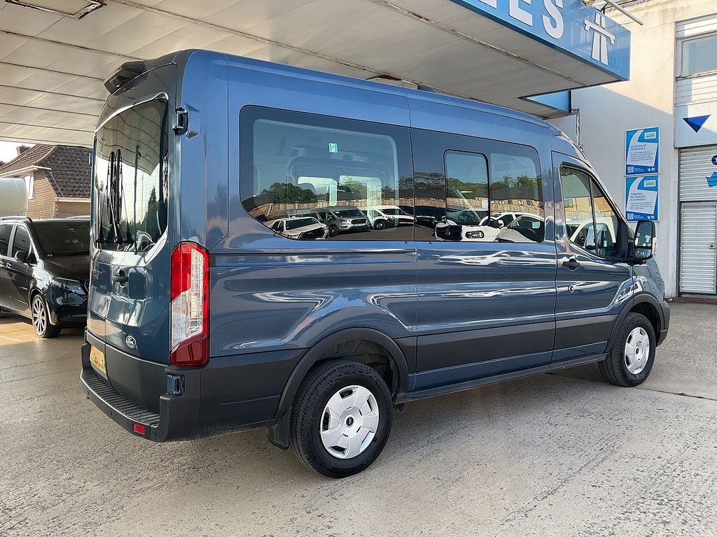 Ford Transit Custom 350 Ecoblue Trend 12 Seater A C Euro 6 U8356 Ule EA25LWX Blue #3