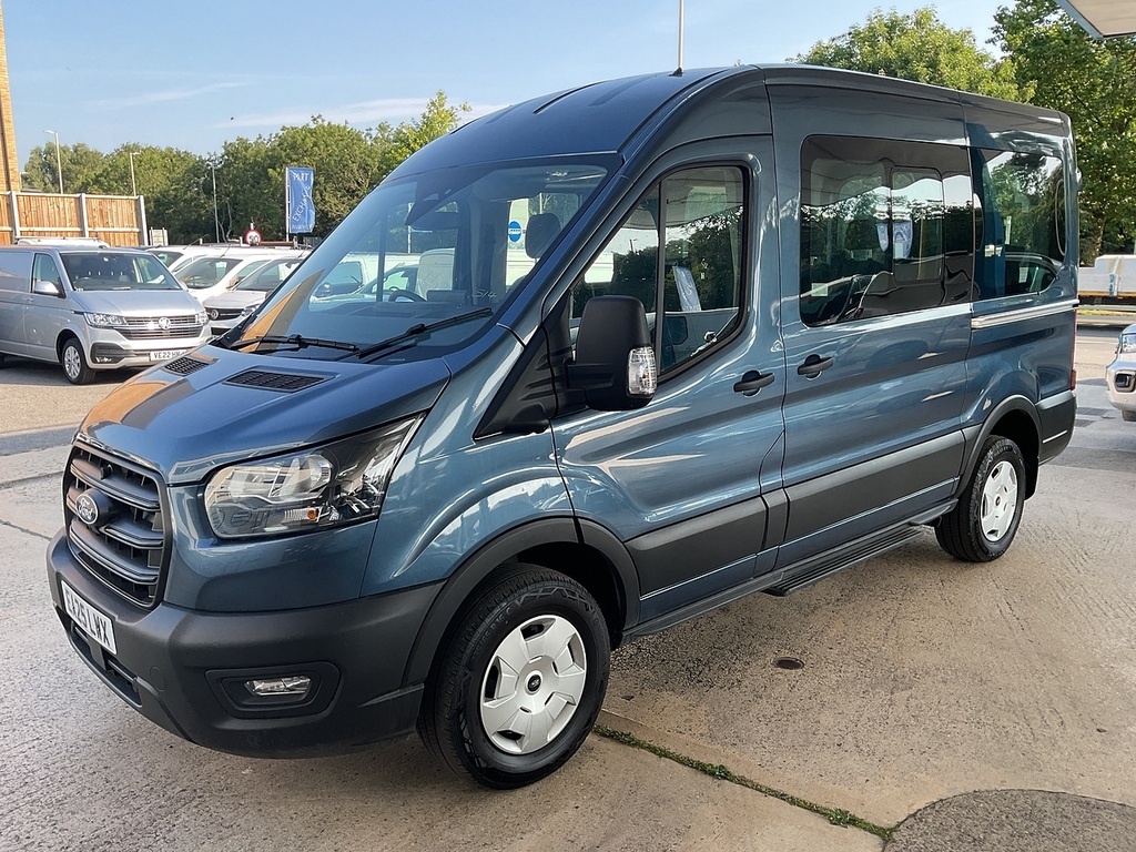 Ford Transit Custom 350 Ecoblue Trend 12 Seater A C Euro 6 U8356 Ule EA25LWX Blue #6