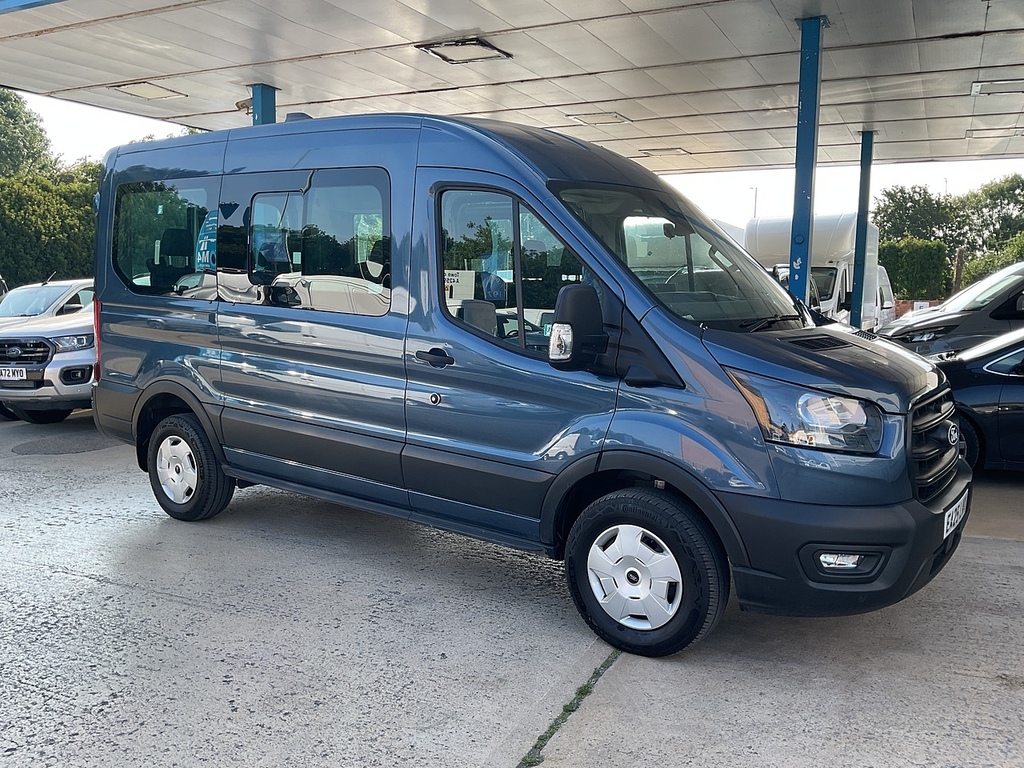 Ford Transit Custom 350 Ecoblue Trend 12 Seater A C Euro 6 U8356 Ule EA25LWX Blue