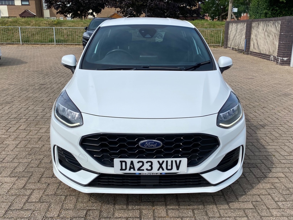 Ford Fiesta 1.0 Ecoboost Hybrid Mhev 125 St-line DA23XUV White #2
