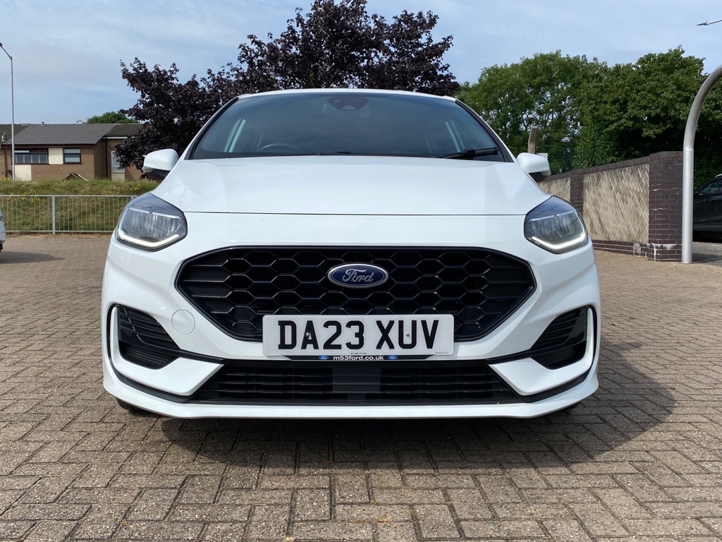 Ford Fiesta 1.0 Ecoboost Hybrid Mhev 125 St-line DA23XUV White #3