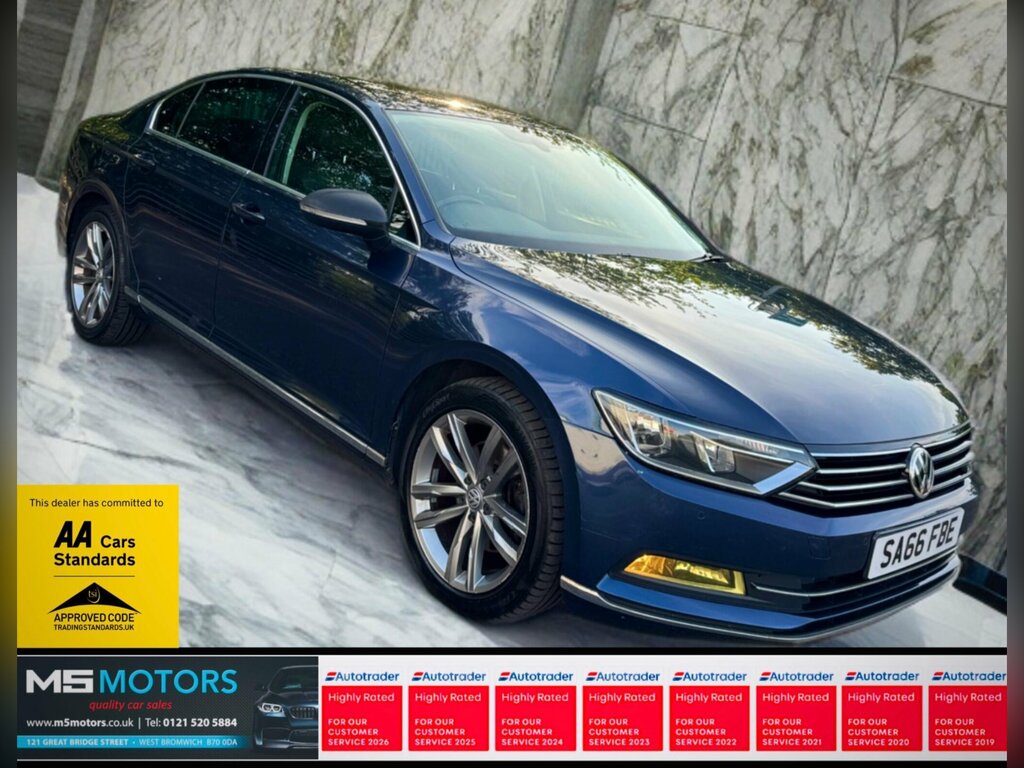 Volkswagen Passat 2.0 Tdi Bluemotion Tech Gt Dsg Euro 6 Ss SA66FBE Blue