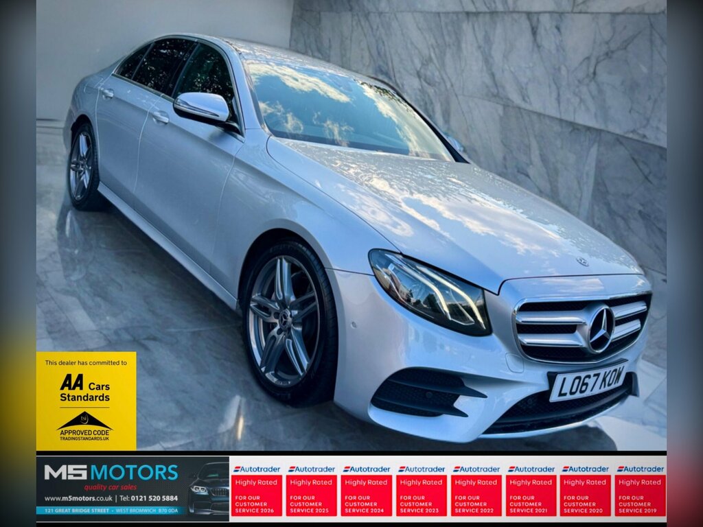 Mercedes-Benz E Class 2.0 E220d Amg Line G-tronic Euro 6 Ss LO67KOW Silver