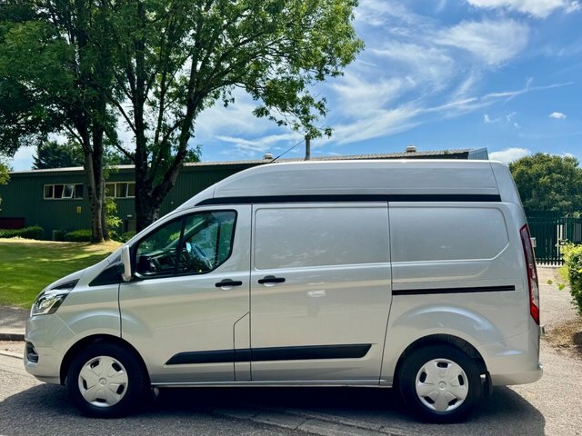 Ford Transit Custom 2022 2.0 320 Ecoblue Trend Panel Van Ma FE22ZXP Silver #4