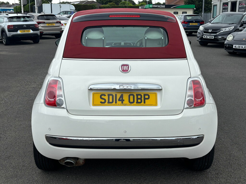 Fiat 500C 1.2 Lounge Convertible Euro 6 S White #4