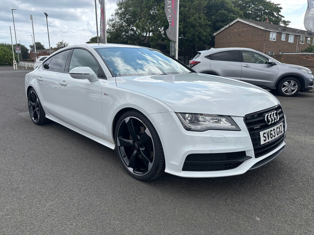 Audi A7 3.0 Tdi V6 Black Edition Sportback S Tr White