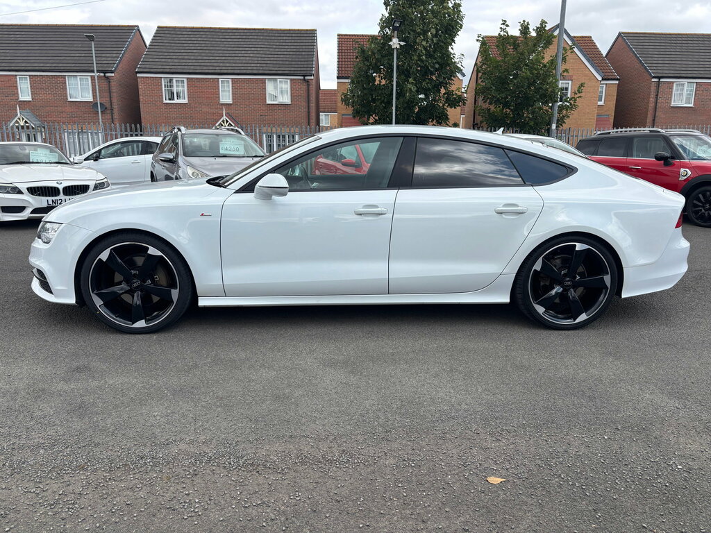 Audi A7 3.0 Tdi V6 Black Edition Sportback S Tr White #4