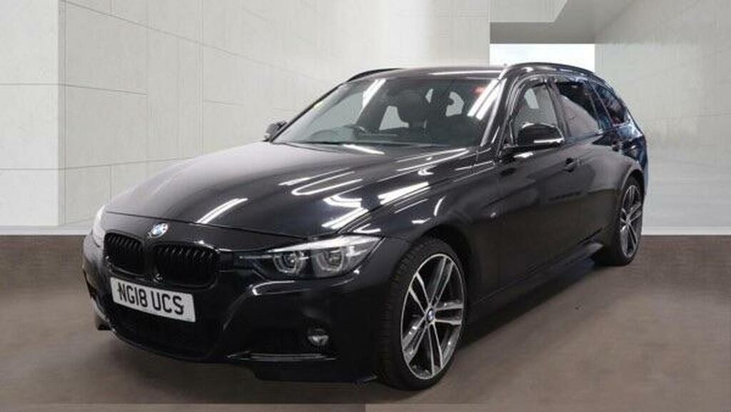 BMW 3 Series 2.0 320D M Sport Shadow Edition Touring Xdriv Black #2