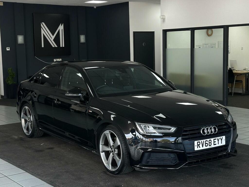 Audi A4 Saloon 1.4 Tfsi Black Edition S Tronic Euro 6 Ss RV68EYY Black #2