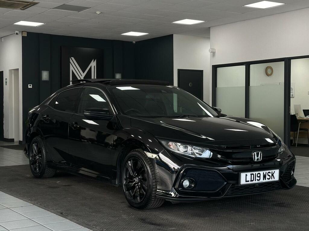 Honda Civic Hatchback 1.6 I-dtec Ex Euro 6 Ss 201 Black #3