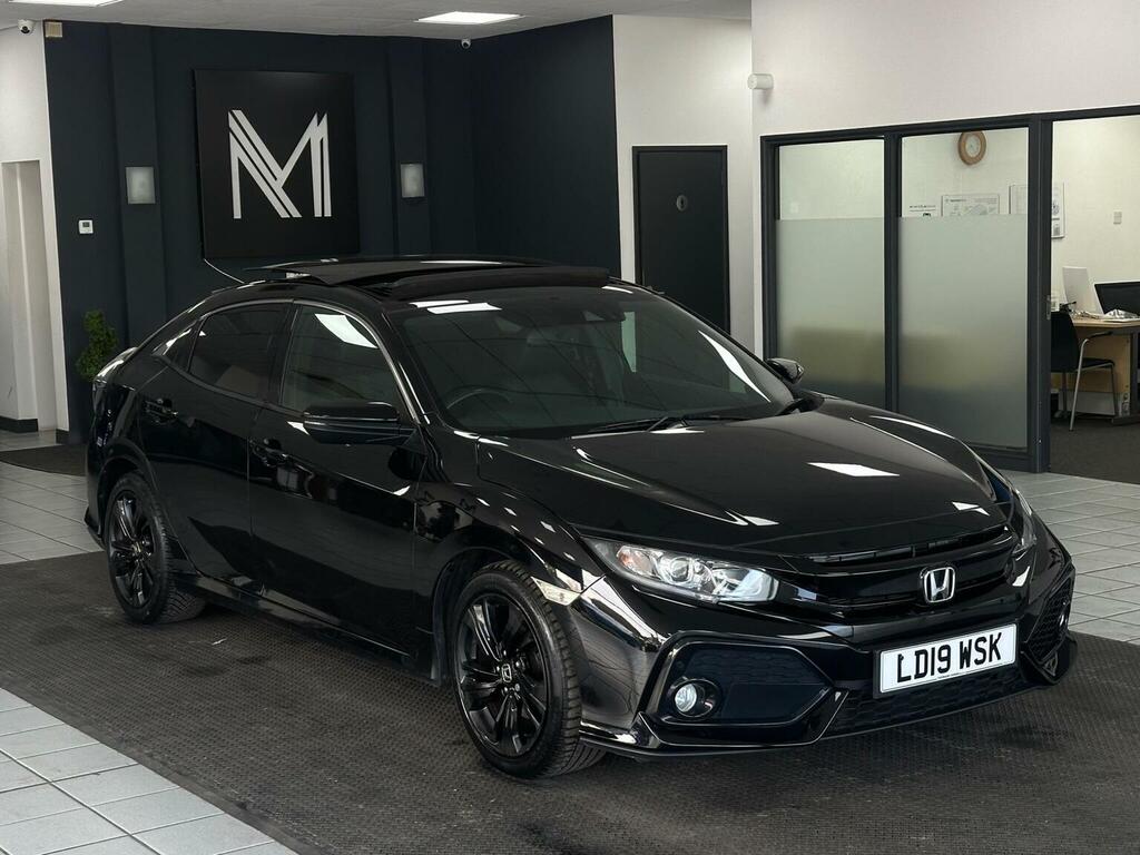Honda Civic Hatchback 1.6 I-dtec Ex Euro 6 Ss 201 Black #2