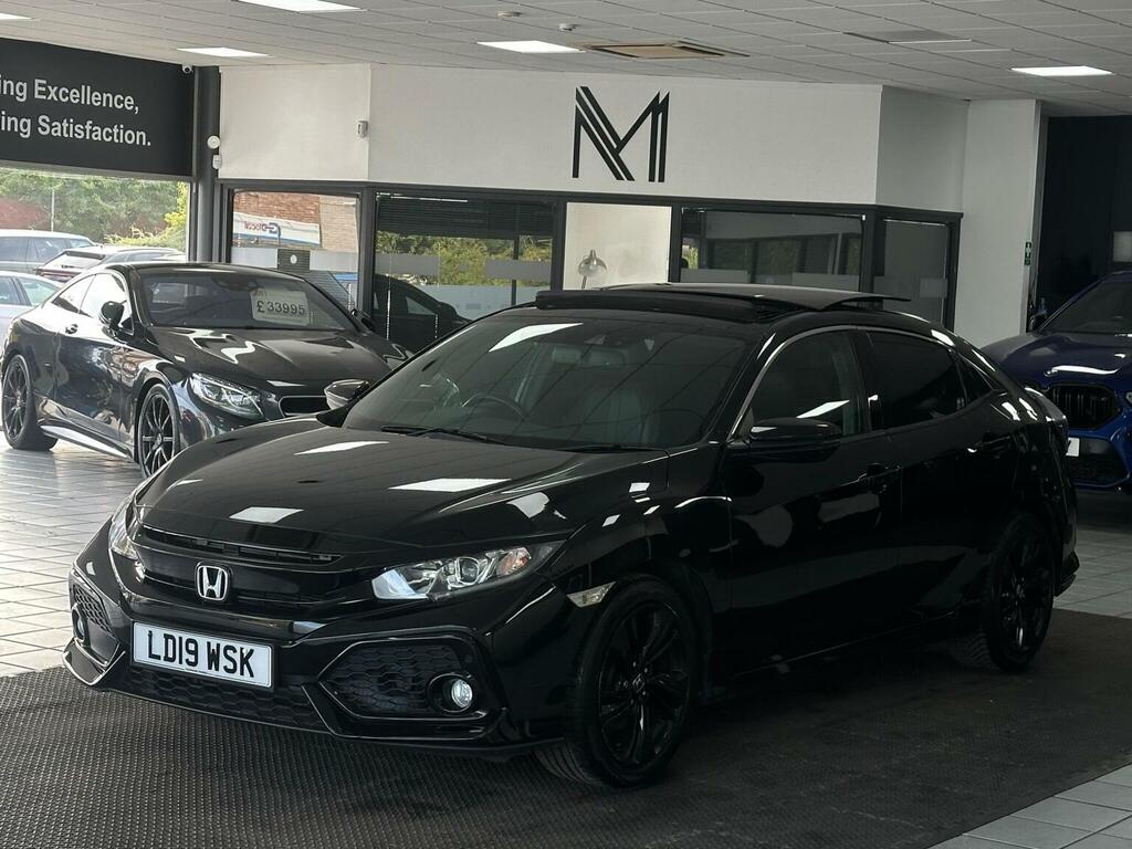 Honda Civic Hatchback 1.6 I-dtec Ex Euro 6 Ss 201 Black #6