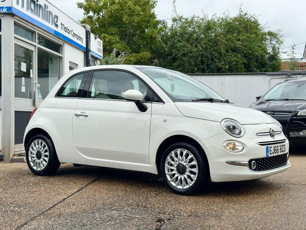Fiat 500 Hatchback 1.2 Lounge Euro 6 Ss 201666 White