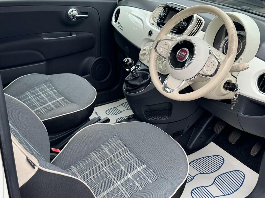 Fiat 500 Hatchback 1.2 Lounge Euro 6 Ss 201666 White #4
