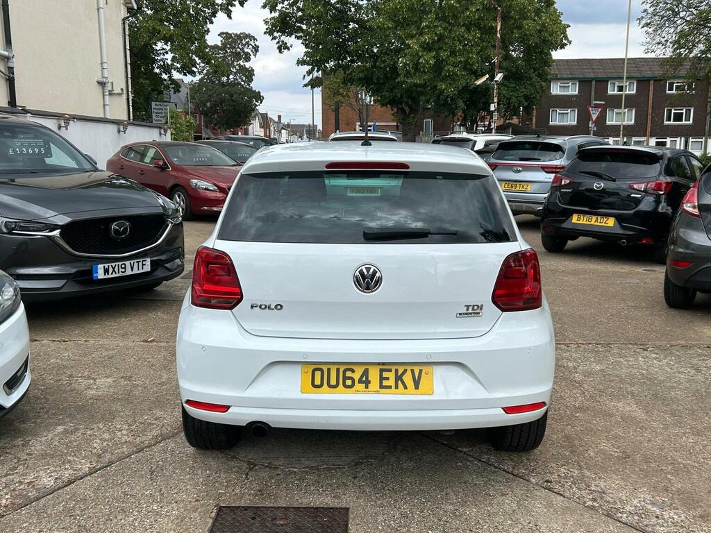 Volkswagen Polo 1.4 Tdi Bluemotion Tech Sel Euro 6 Ss White #5