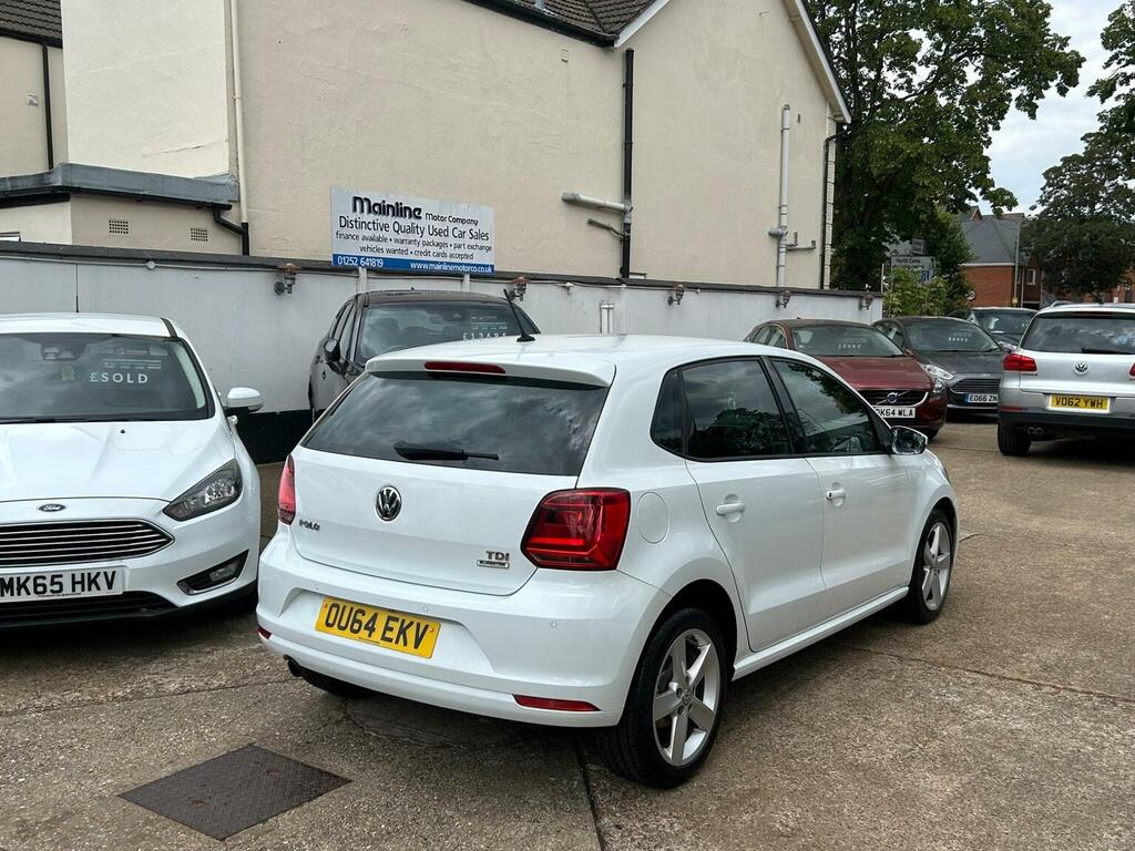 Volkswagen Polo 1.4 Tdi Bluemotion Tech Sel Euro 6 Ss White #4