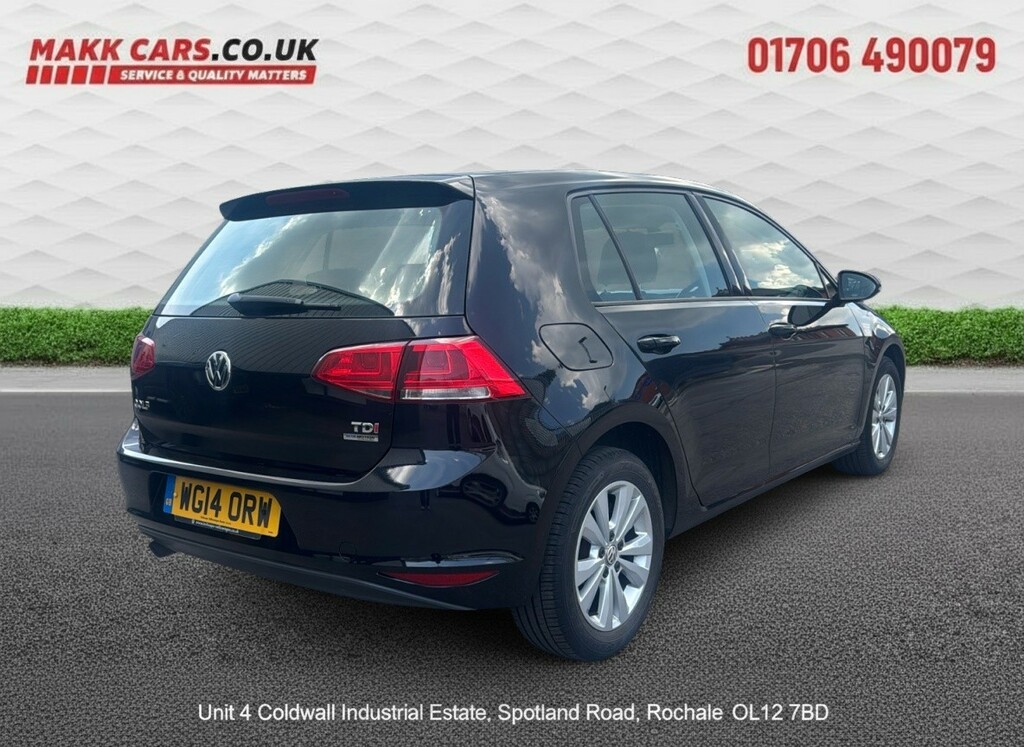 Volkswagen Golf Hatchback 1.6 Tdi Bluemotion Tech Se 201414 WG14ORW Black #2