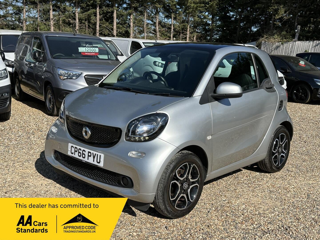 Smart Fortwo 0.9T Prime Premium Twinamic Euro 6 Ss Silver