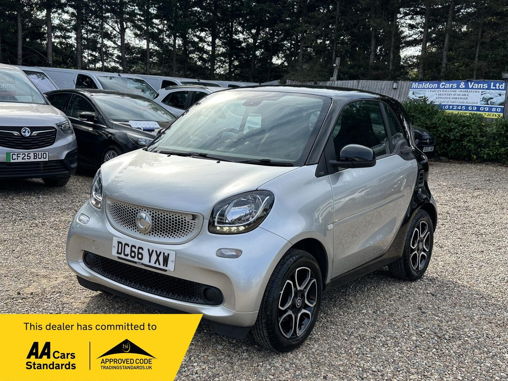 Smart Fortwo 1.0 Prime Premium Twinamic Euro 6 Ss Silver