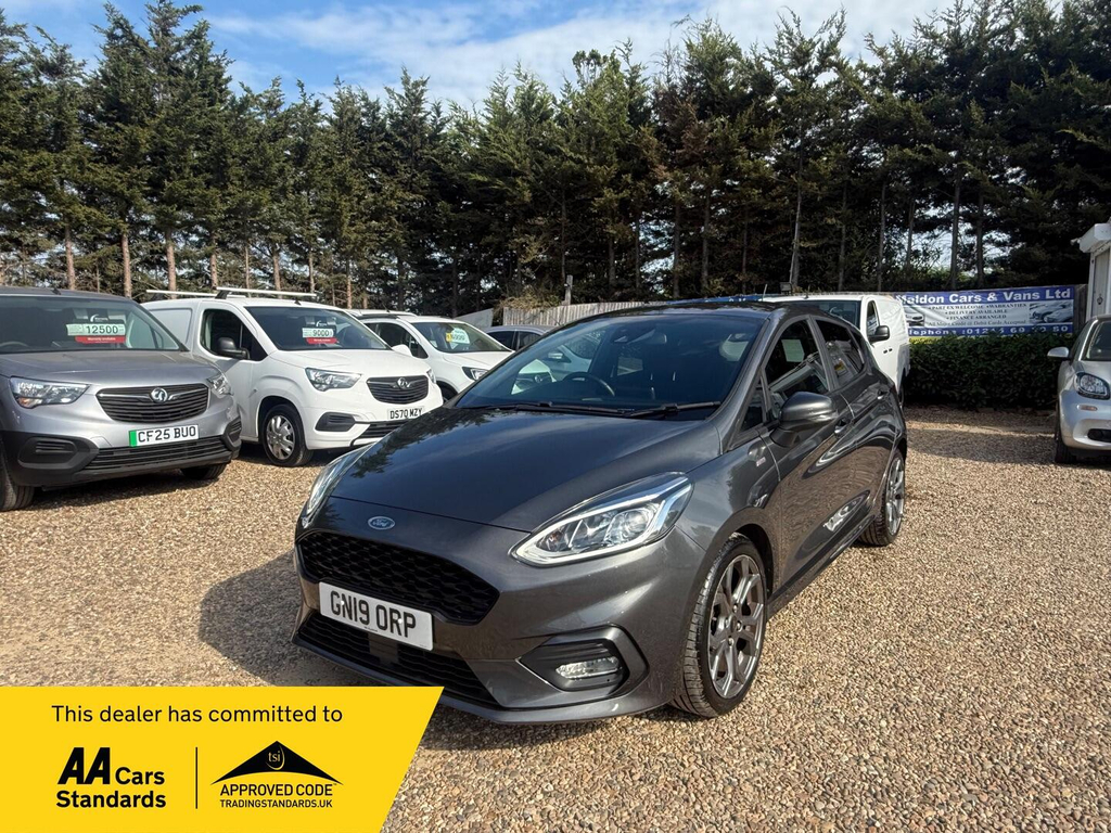 Ford Fiesta 1.0T Ecoboost St-line Euro 6 Ss GN19ORP Grey