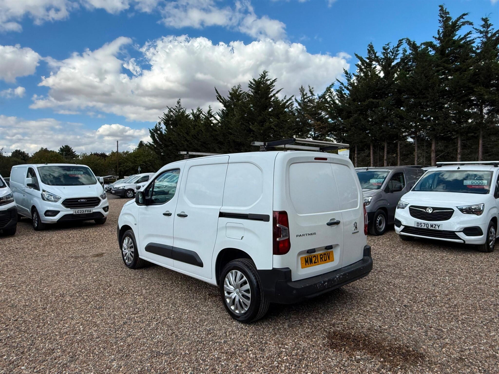 Peugeot Partner 1.5 Bluehdi 1000 Professional Standard Panel Van S MW21RDV White #3