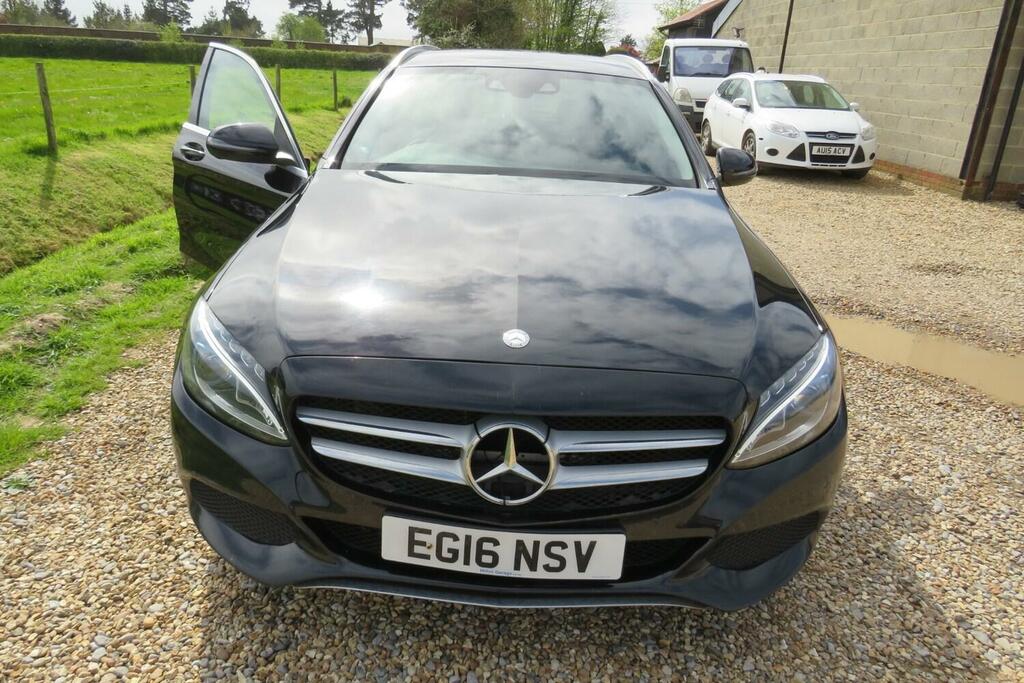 Mercedes-Benz C Class C350e Hybrid Sport Estate EG16NSV Black #2