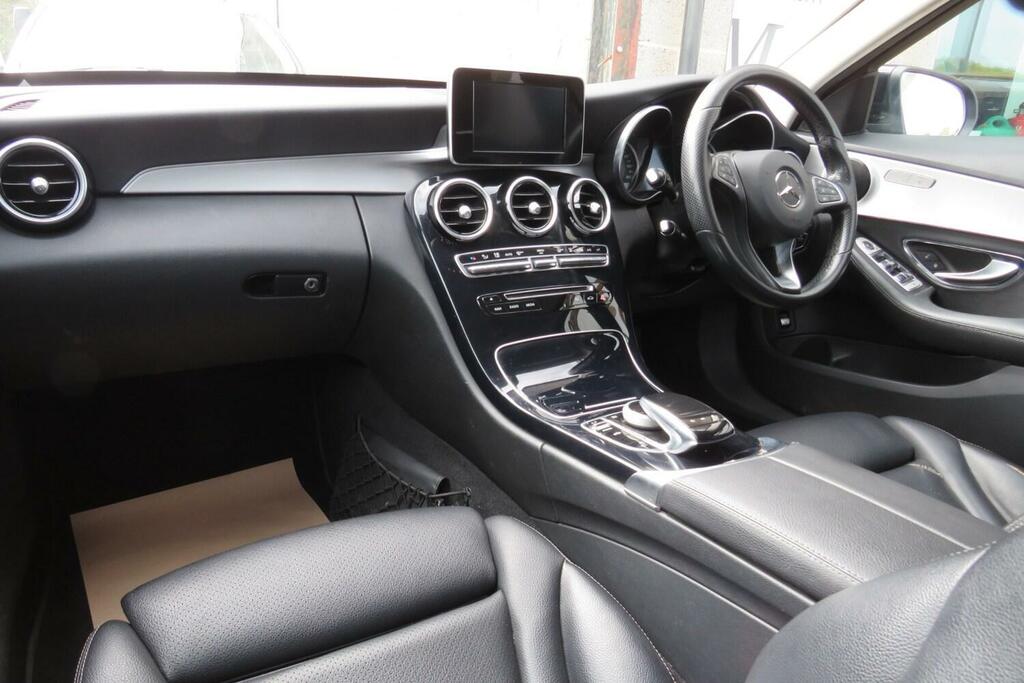Mercedes-Benz C Class C350e Hybrid Sport Estate EG16NSV Black #4