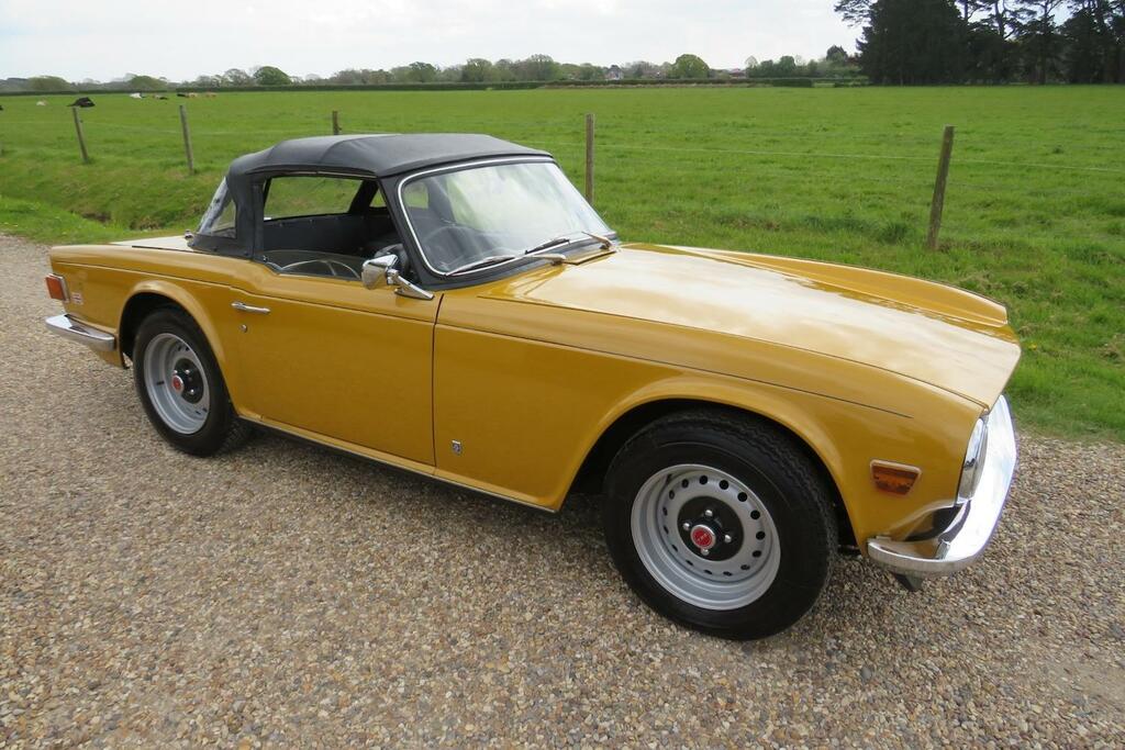 Triumph TR6 With Overdrive Yellow