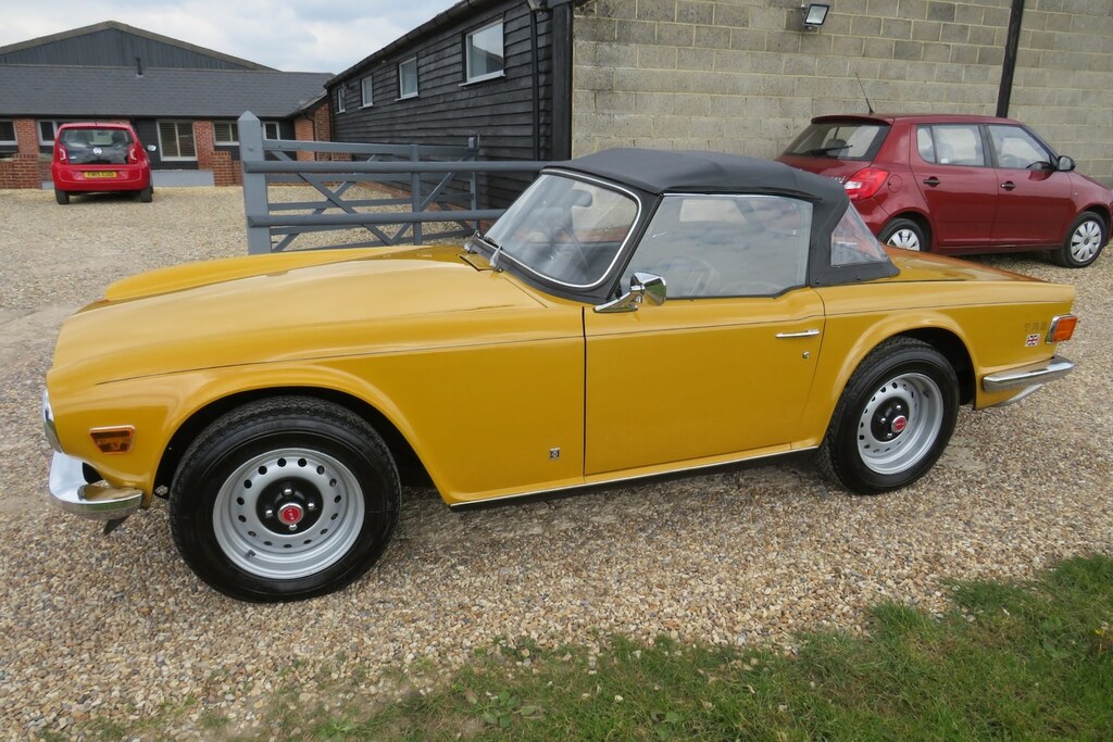 Triumph TR6 With Overdrive Yellow #2