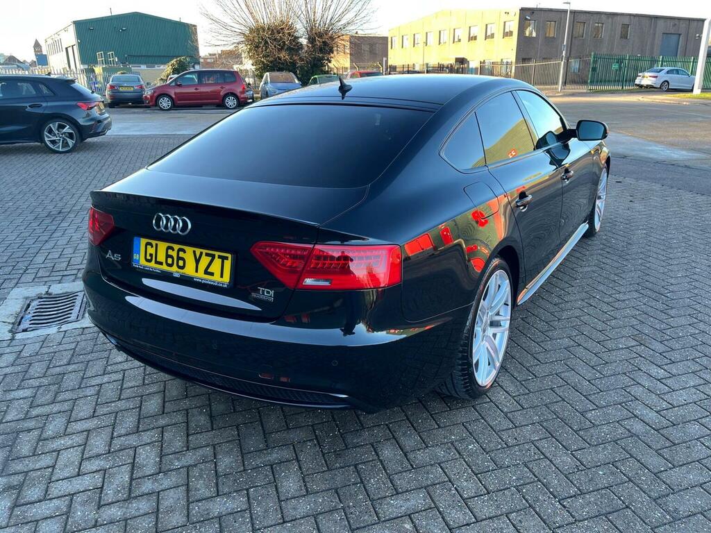 Audi A5 Hatchback 2.0 Tdi Black Edition Plus Sportback S T GL66YZT Black #6