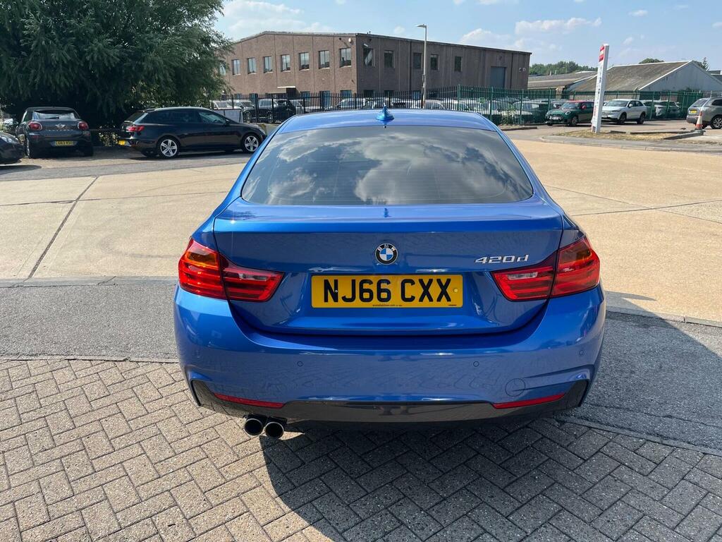 BMW 4 Series Gran Coupe Hatchback 2.0 420D M Sport Euro 6 Ss NJ66CXX Blue #5