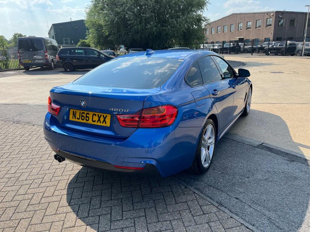 BMW 4 Series Gran Coupe Hatchback 2.0 420D M Sport Euro 6 Ss NJ66CXX Blue #6