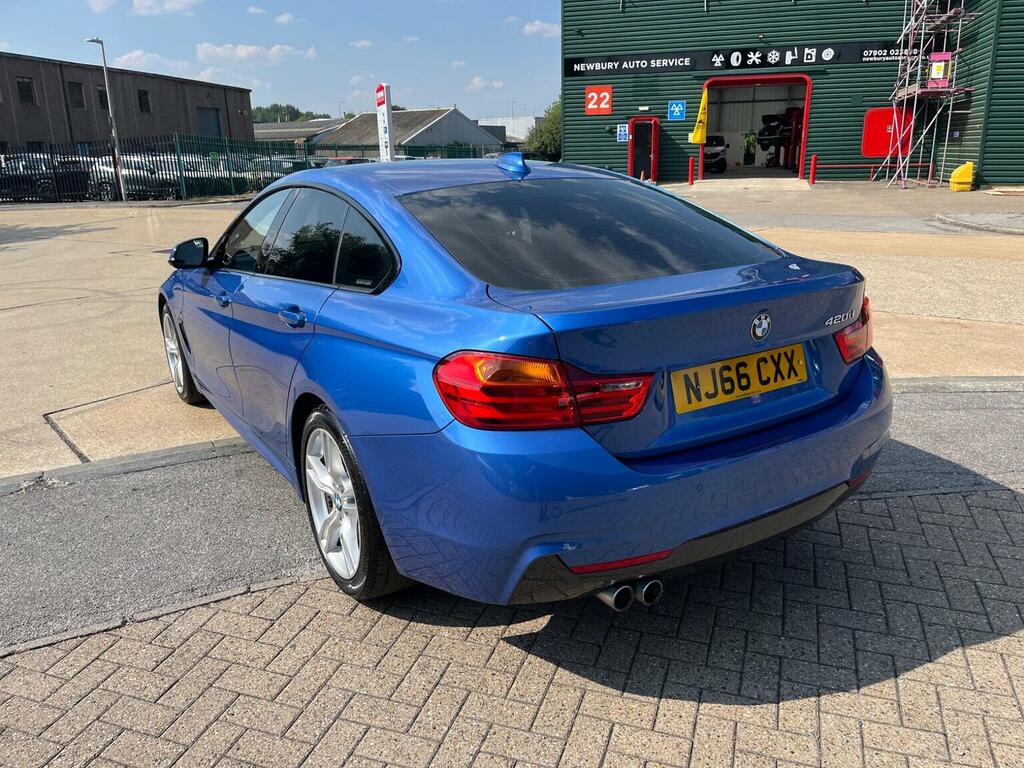 BMW 4 Series Gran Coupe Hatchback 2.0 420D M Sport Euro 6 Ss NJ66CXX Blue #4