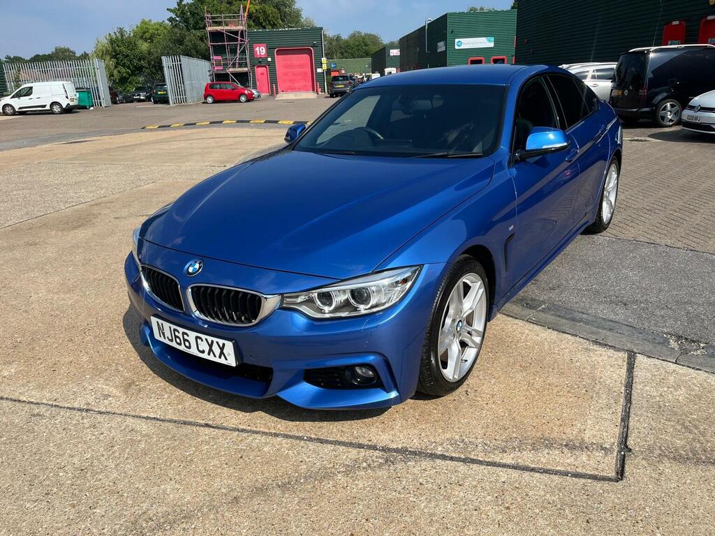 BMW 4 Series Gran Coupe Hatchback 2.0 420D M Sport Euro 6 Ss NJ66CXX Blue #3