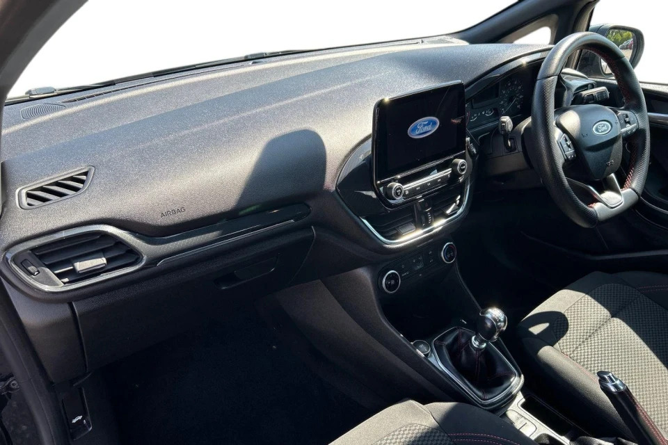 Ford Fiesta 1.0T Ecoboost St-line Euro 6 Ss HJ20OYT Black #2