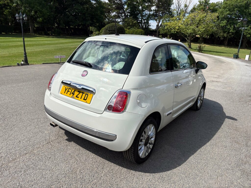 Fiat 500 1.2 Lounge Hatchback Euro 6 Ss White #4