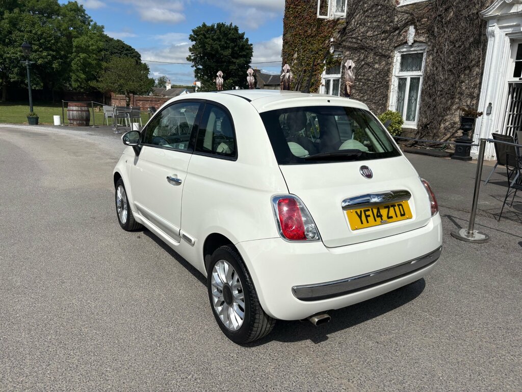 Fiat 500 1.2 Lounge Hatchback Euro 6 Ss White #3