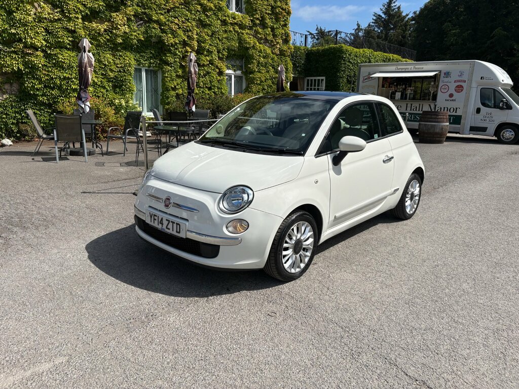 Fiat 500 1.2 Lounge Hatchback Euro 6 Ss White