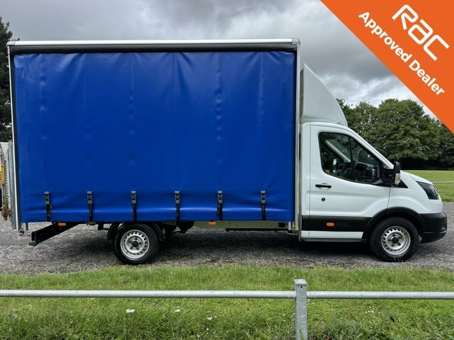 Ford Transit Custom 2.0 350 Leader 3.5T. L4 Lwb 4.2M Curtainside Tail FV24WXT White #3