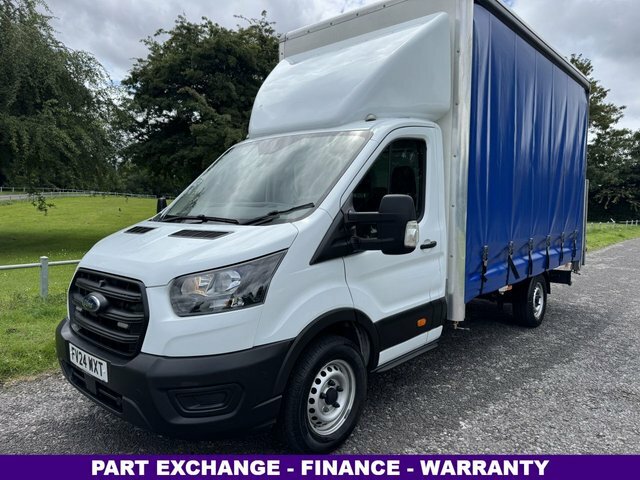 Ford Transit Custom 2.0 350 Leader 3.5T. L4 Lwb 4.2M Curtainside Tail FV24WXT White #2